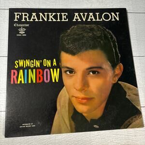 Vintage 1959 Frankie Avalon Swingin' On A Rainbow Vinyl Album